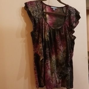 Womans sparkly blouse L